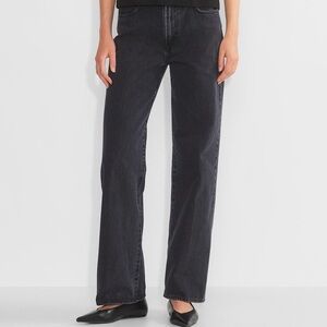 Aritzia Denim Forum The Farrah jeans in black eyeliner NWT